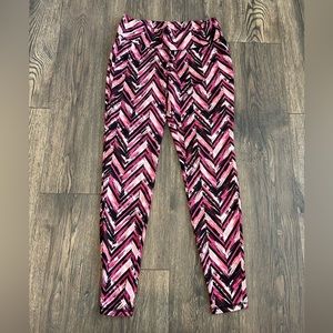 Kristen Nicole pink patterned spandex leggings